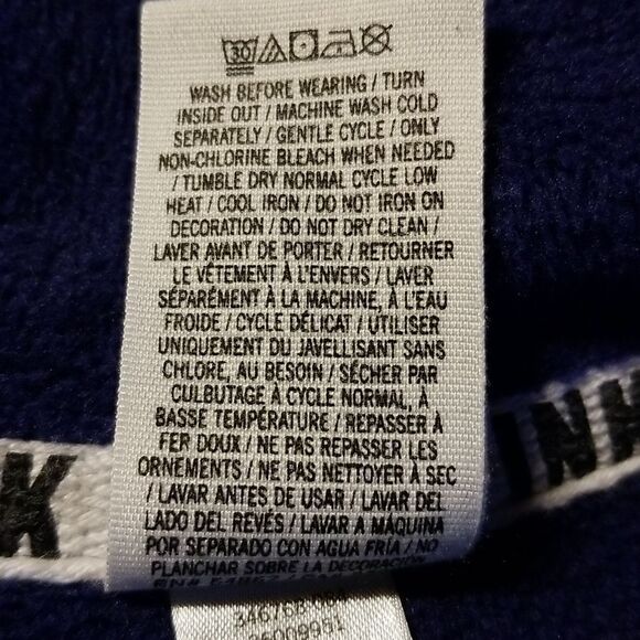 "Pink " Victoria Secret Hoodie Sweatshirt Jacket with Gold Lettering XS - Picture 8 of 9